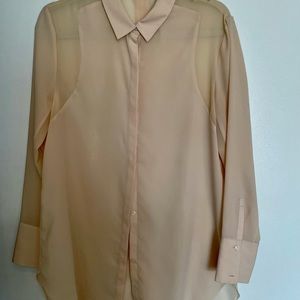 DKNY blush blouse